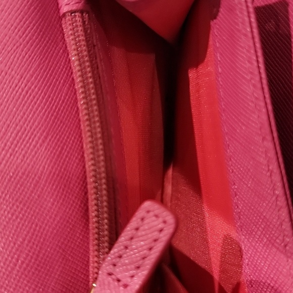 MCM EUC Pink and Tan cognac short Wallet with charms - Picture 9 of 12